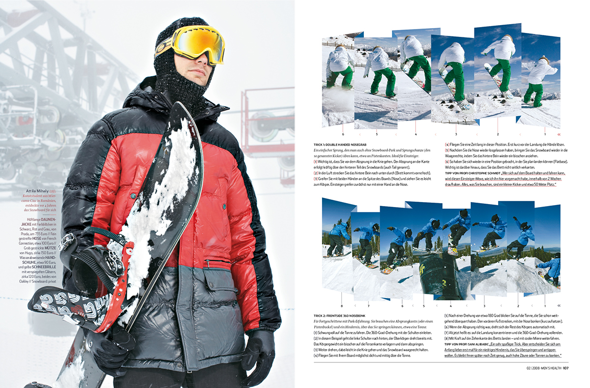 sport Fashion  editorial magazine snowboard winter snow print Style