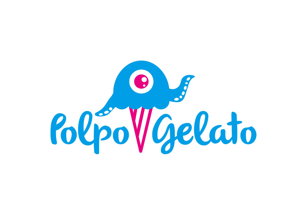 logo Logotype vector polpo octopus polipo icecream Popsicles