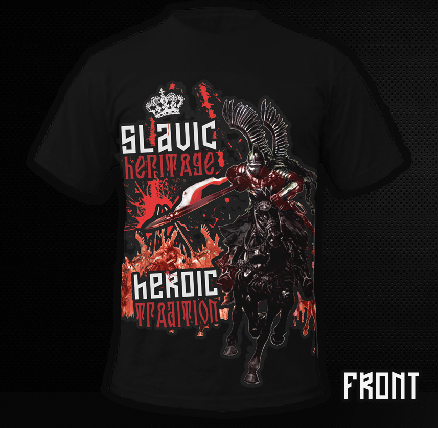 Slavic haritage t-shirt BodyBuilding heroic tradition