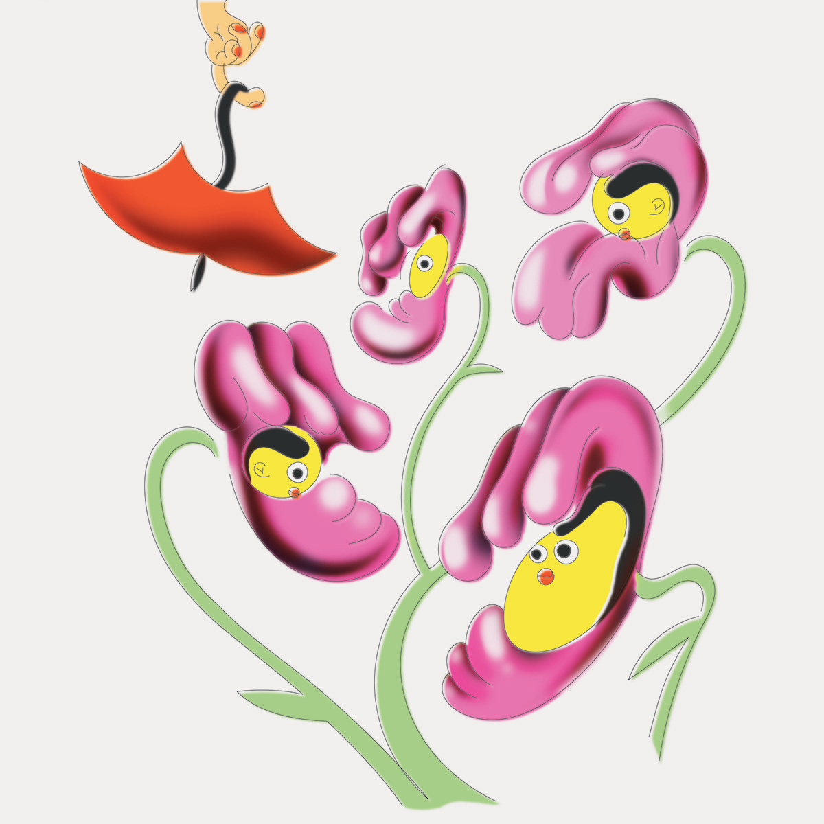 ILLUSTRATION  characterdesign art Drawing  childrenbook happy design vector Flowers digital