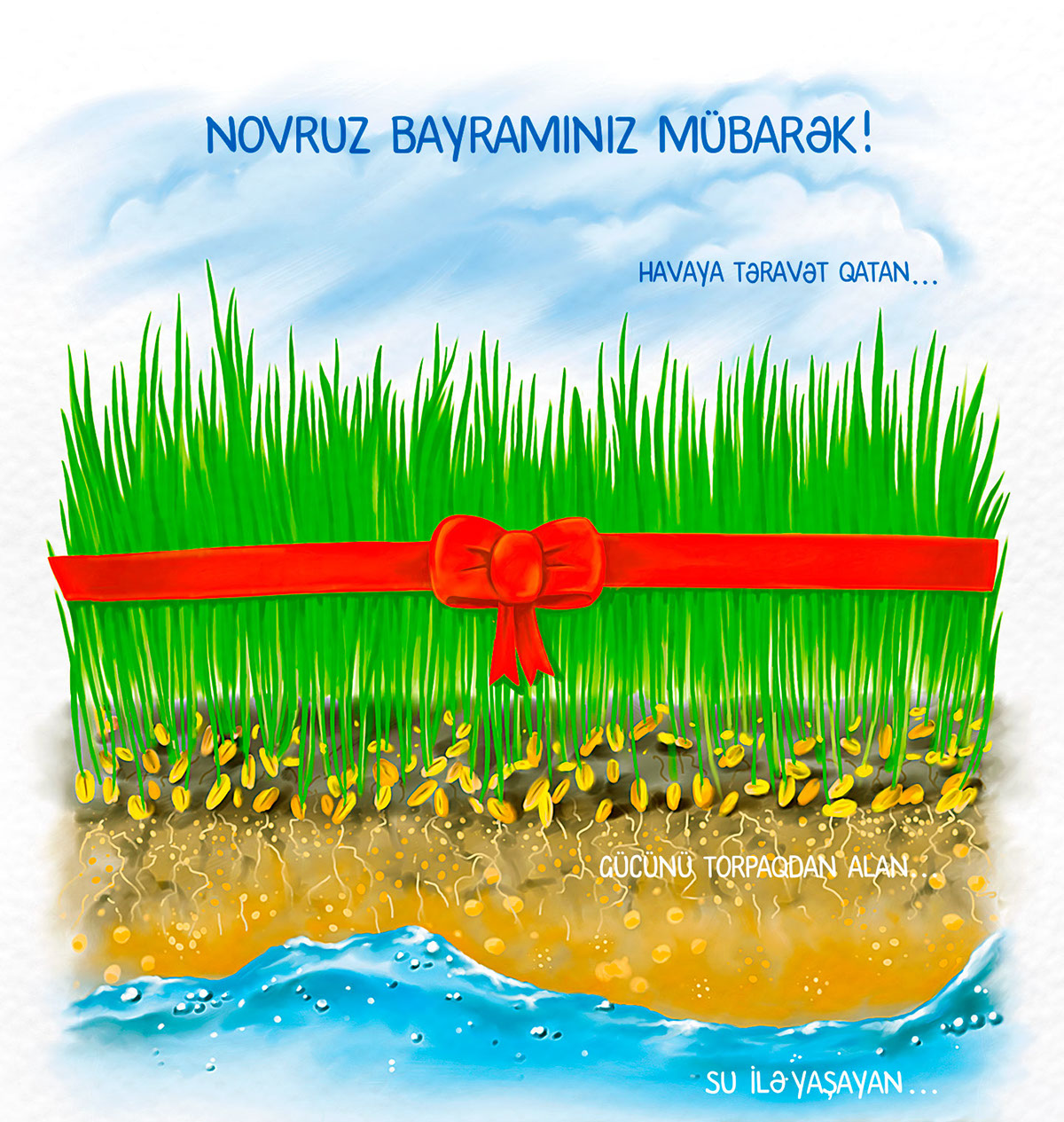 Novrouz Baku2016 azerbaijan spring2016 illustrations digitalart anararan aquarell
