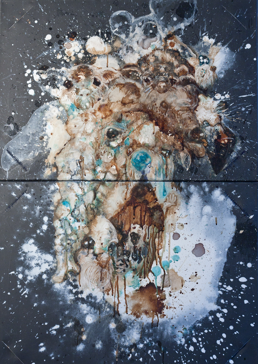 art paint hoploid Coffee Curacao canvas apophenia creatures surreal fantasy imagination