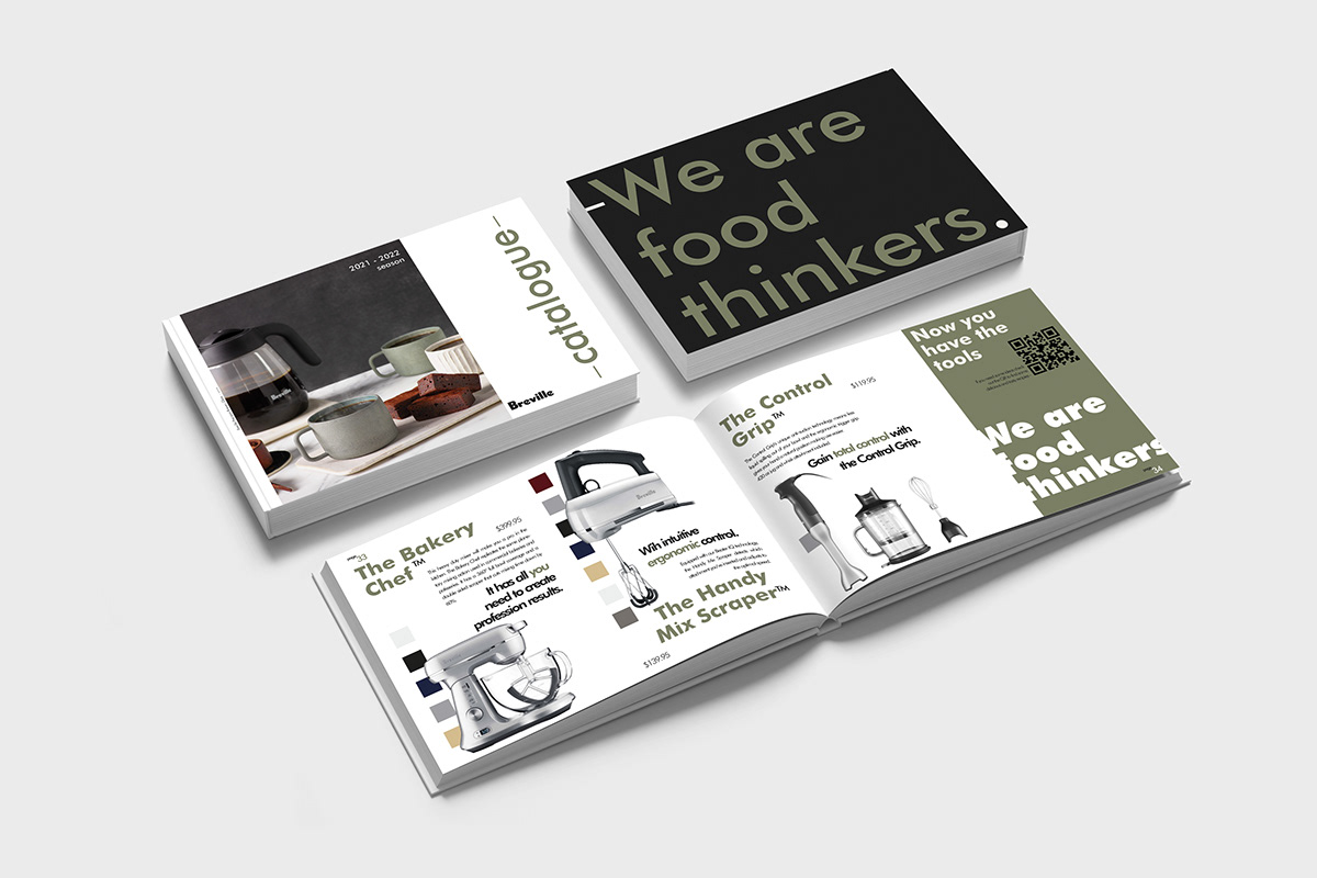 brand identity Branding design breville brochure Catalogue identity Logotype rebranding typography   User Guide