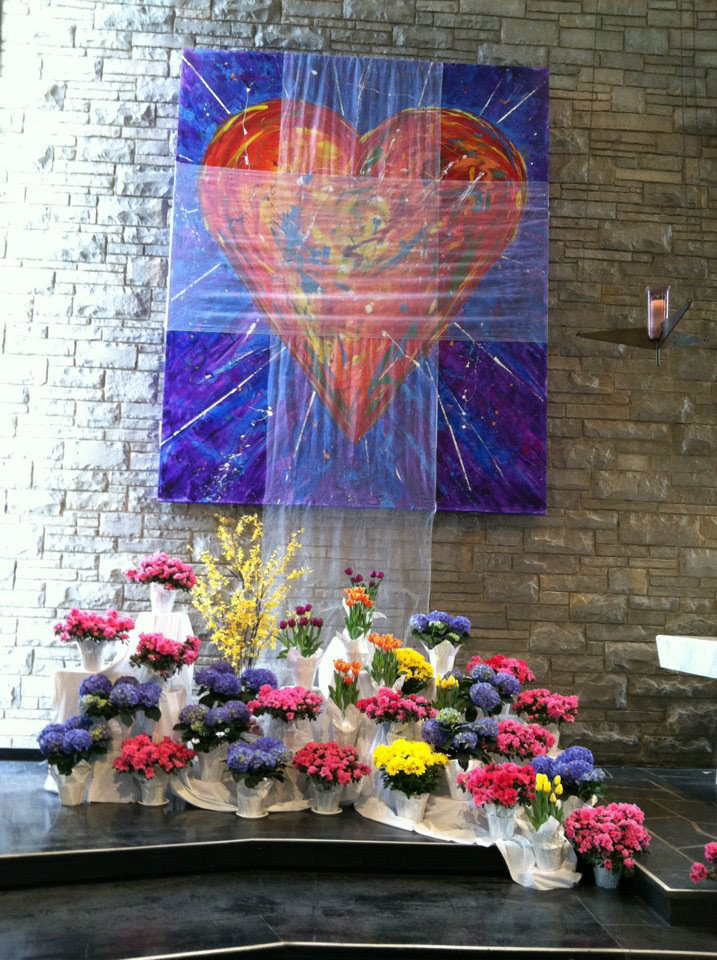 Environment design Paintings liturgical art church installations banners paraments mobiles