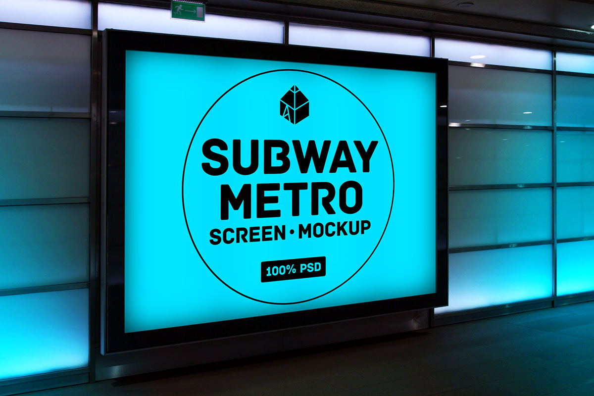 Download Free Subway Metro Screen Mockup on Behance