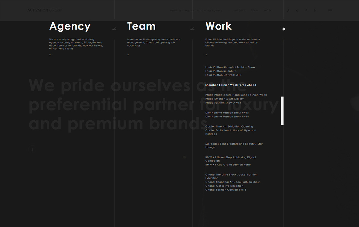 html5 Cross-Platform Responsive web design clean fullscreen Scrolling-Website