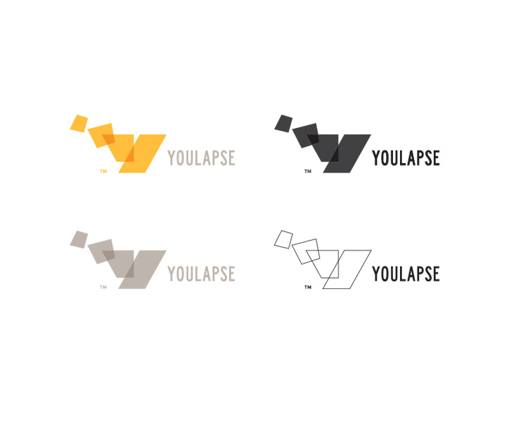 YouLapse app Startup logo design identity brand