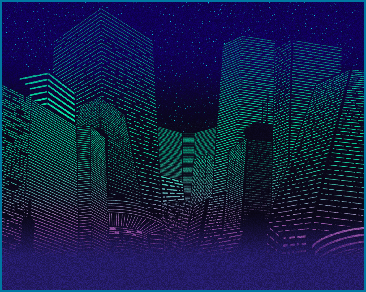 night city skyline cover artwork Landscape Urban