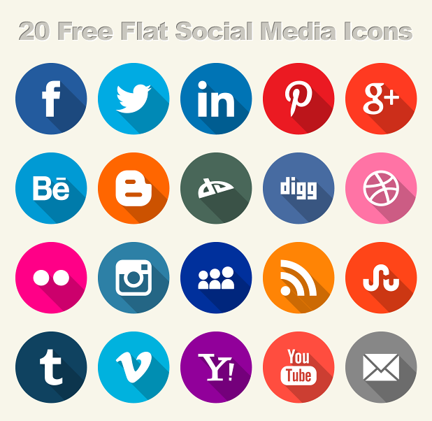 Icon social media free SNS facebook twitter