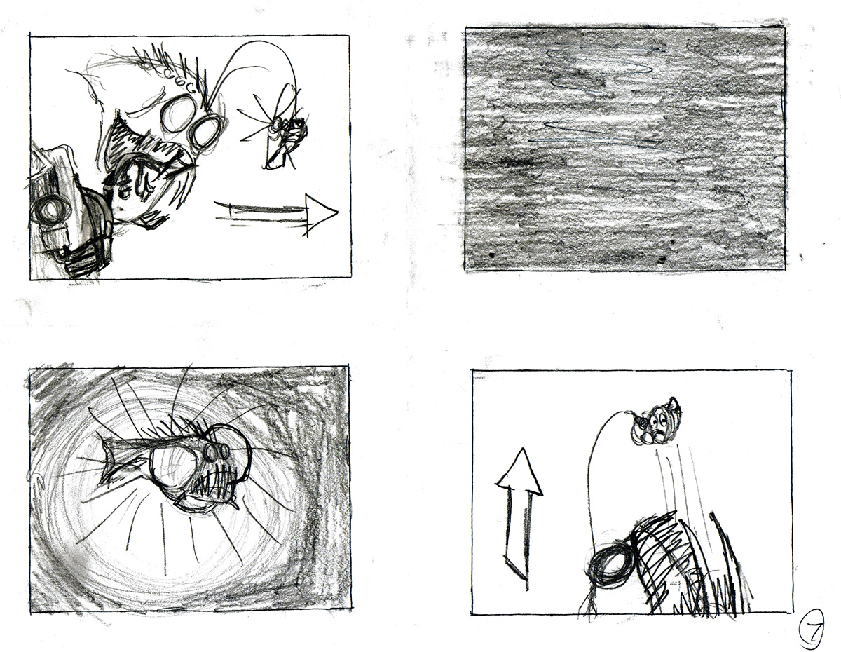 mario ulloa disney pixar animatic finding nemo drawn recreation shot cut storyboard catoon