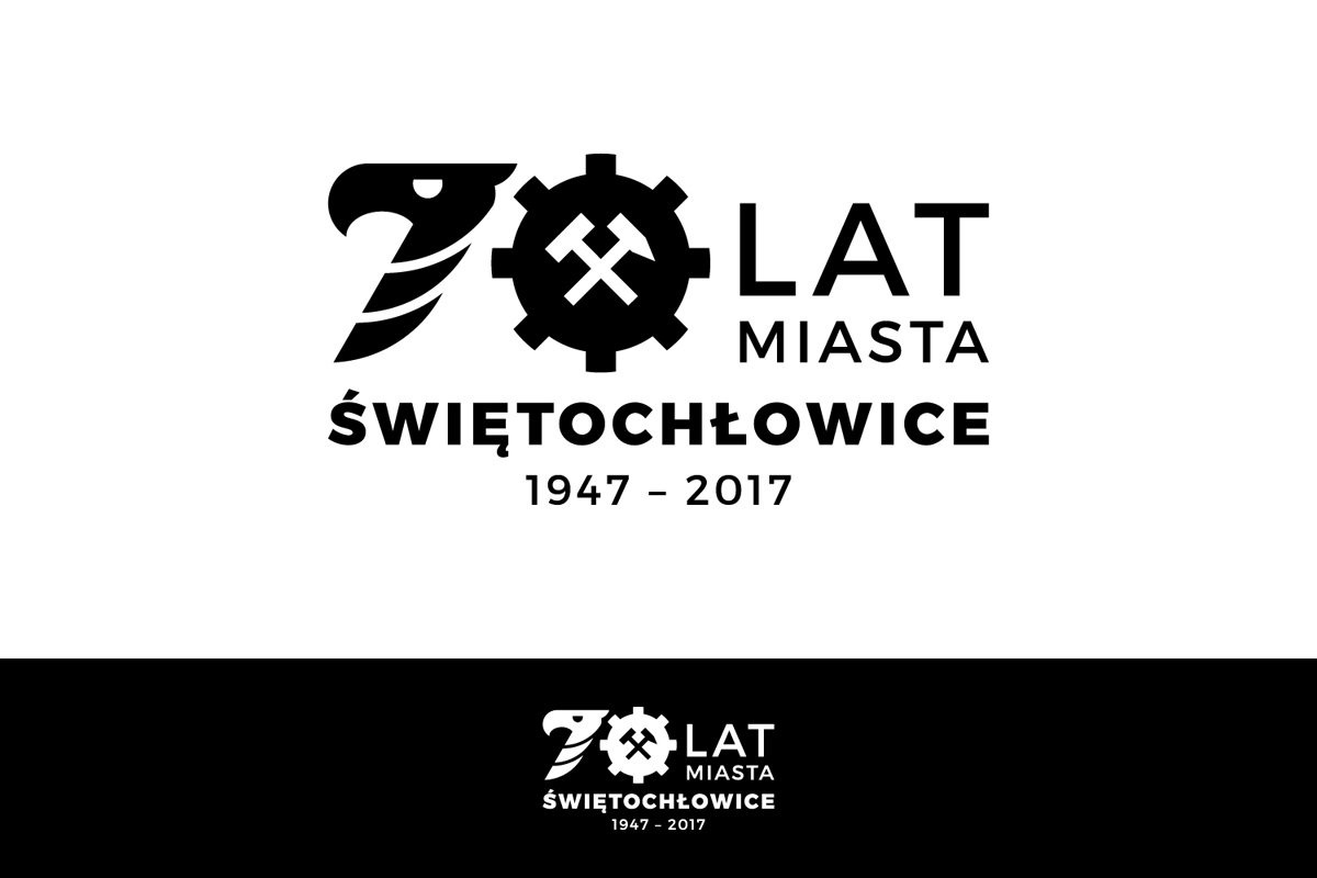logo town świętochłowice poland anniversary polska