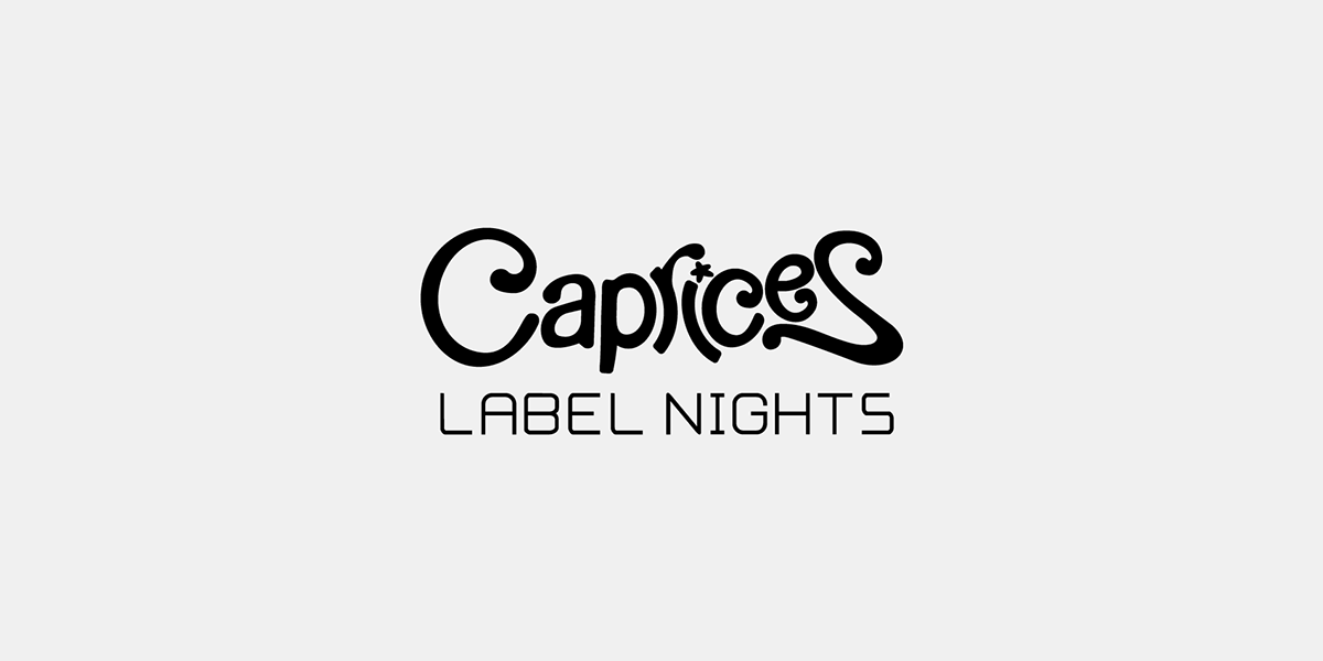 branding  identity logo flyers caprices festival capricia party nights