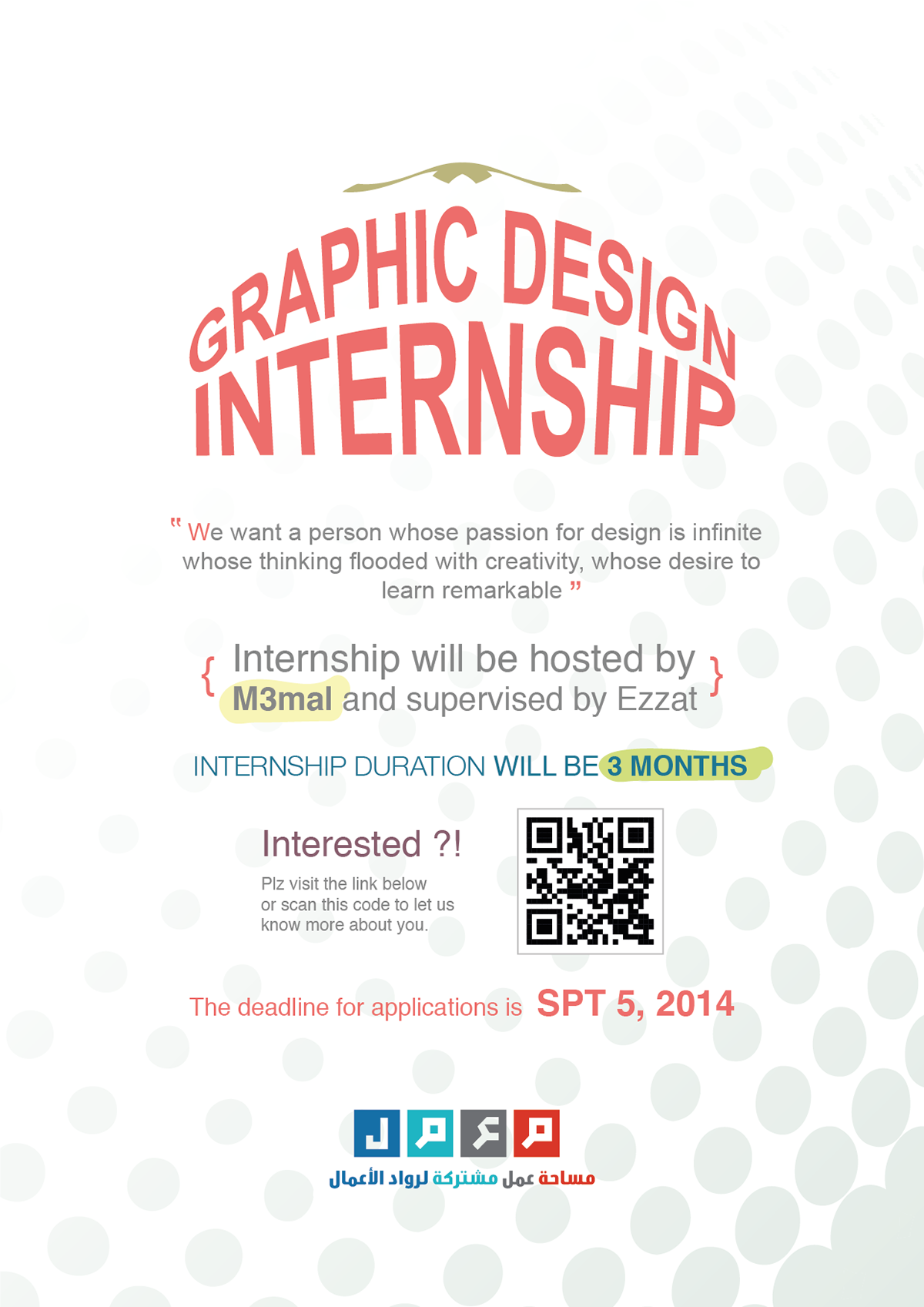 graphic design art poster egypt designers internship M3mal