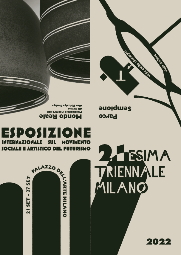 design FUTURISM graphic design  pamphlet triennale di milano vintage typography   ItalianFuturism