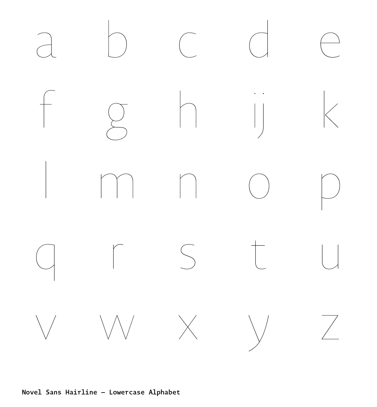 Typeface font type design Atlasfonts Atlas Font Foundry sans serif hairline