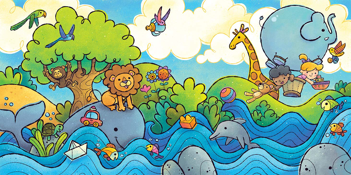 ILLUSTRATION  childrens book kids Ilustração desenho didático infantil