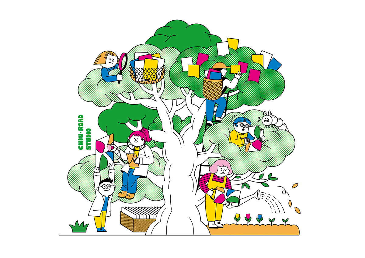 ILLUSTRATION  sustainability report design 插畫 Drawing  設計 視覺設計 visual design taiwan 悠遊卡