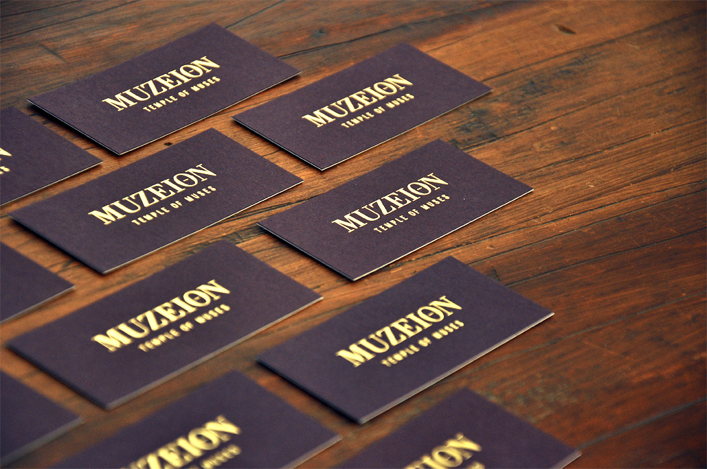 muzeion spectro print elegant chic museum Art Gallery  purple and gold hot stamp Stationery mexico monterrey clean Minimalism timeless