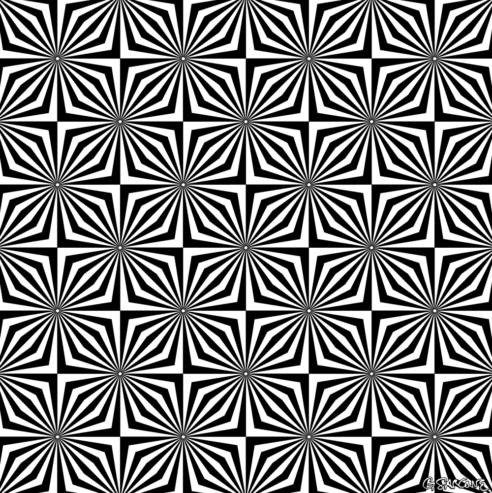 autokinetic optical illusion visual effect gianni sarcone