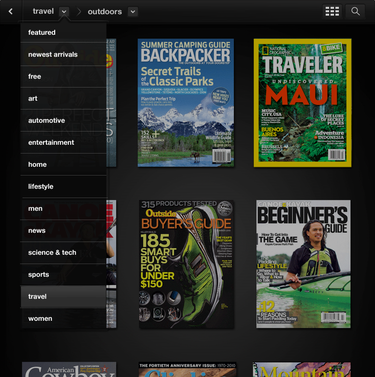 magazine tablet iPad