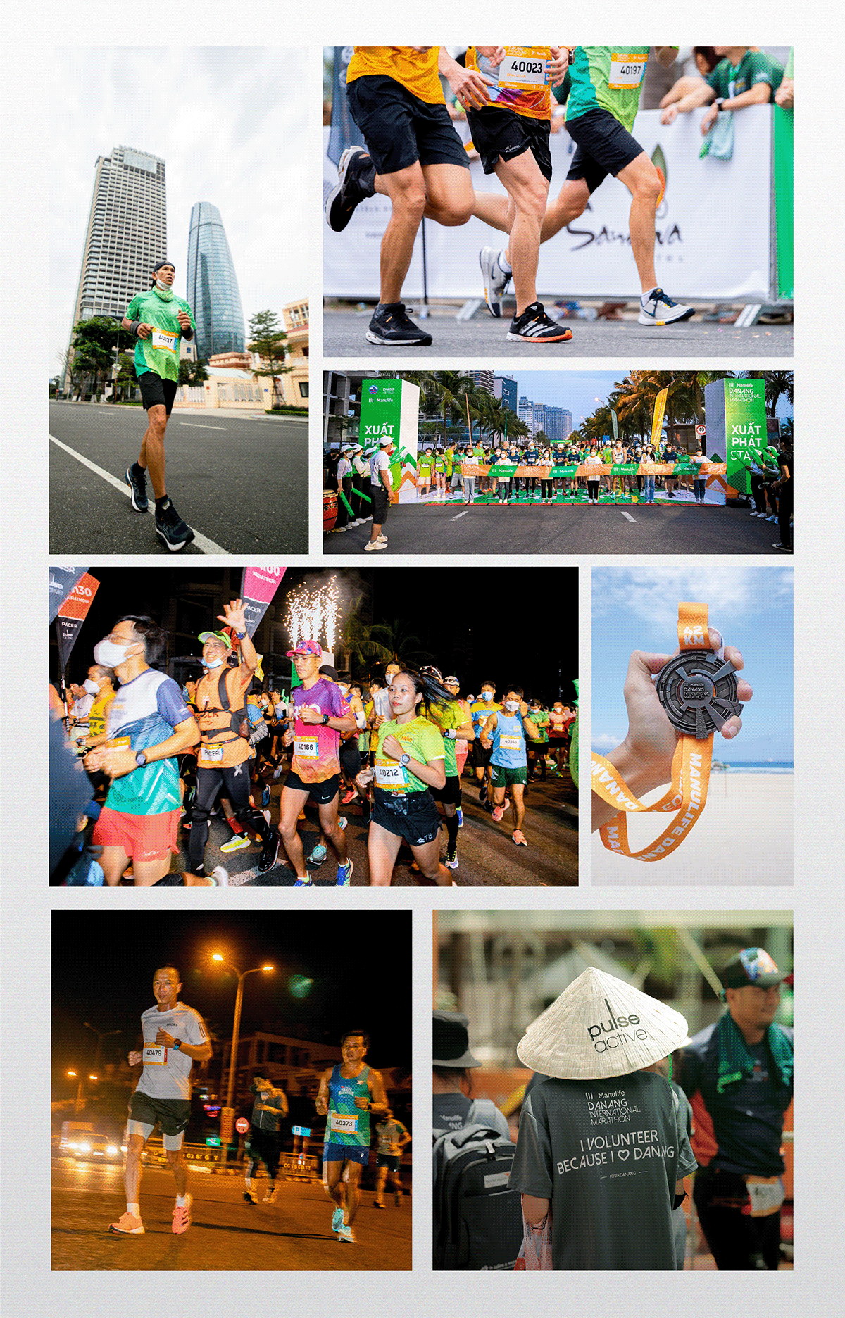 Event Marathon running sport brand identity visual Social media post visual identity
