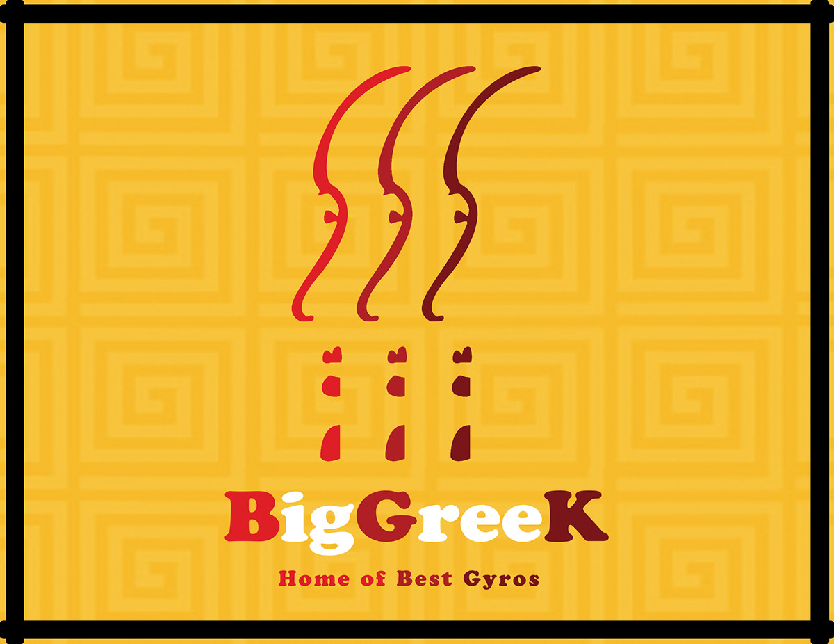 greek Fast food #MAMAKNOWBEST #MRMATTOCKS #MYFITNESSIST #GYROS gyro lamb exterior design michael mattocks Mama Illustrator brand identity franchise mrm