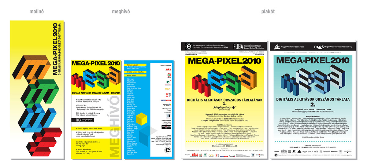 Mega-Pixel 2010 Electrographic art contemporary Exhibition  met HEAA Magyar Elektrográfiai Társaság Hungarian Electrographic Art