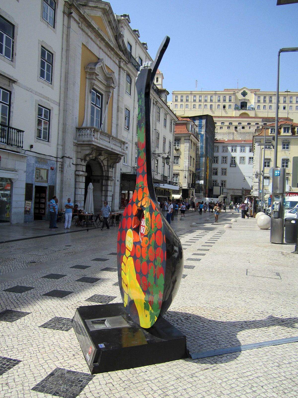 super bock guitar portuguese guitar Lisbon rossio