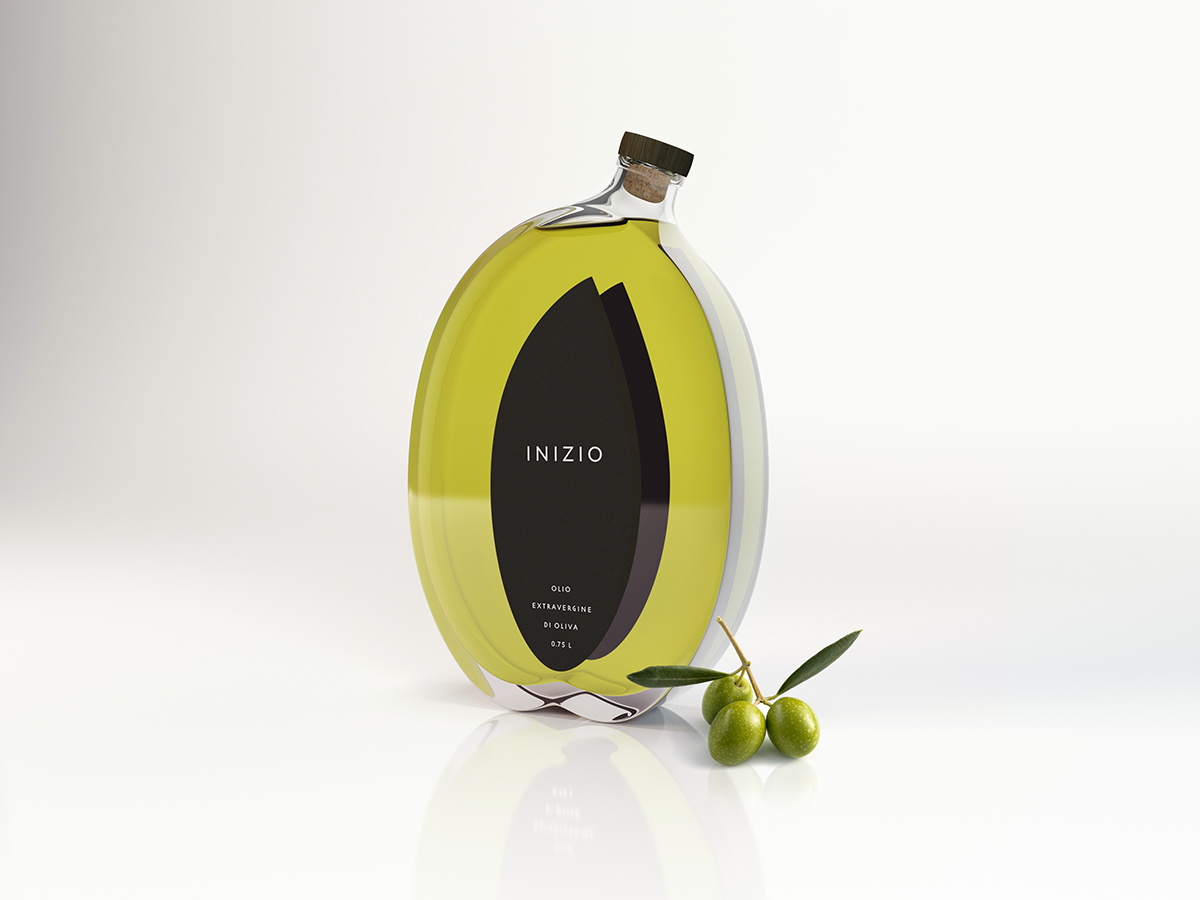 Olive Oil concept Packaging 3D graphic design 