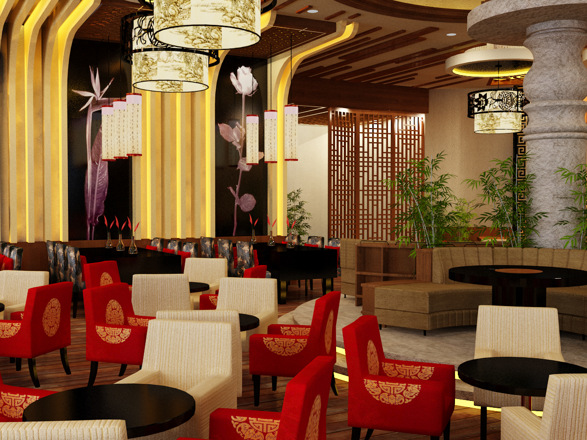 chinese modern cafe