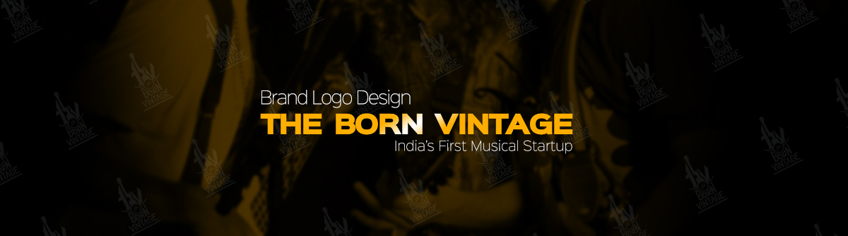 logo branding  music band Startup TBV The Born Vintage graphic design  Branding design