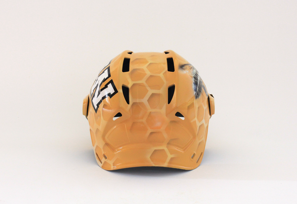 airbrush  bee  helmet hockey