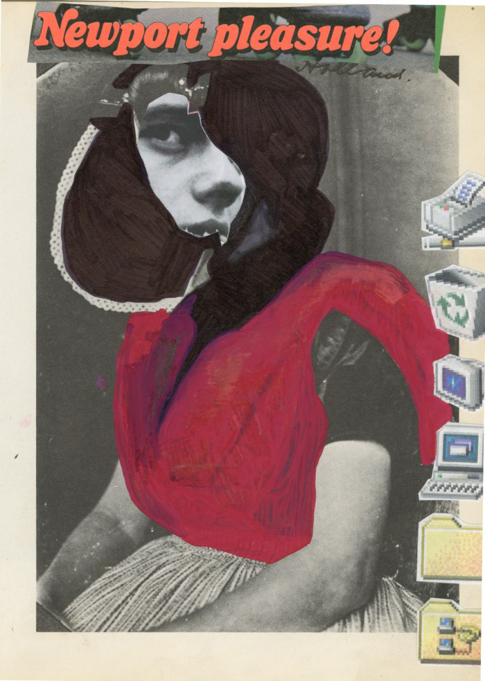collage ephemera mixed media Dada surreal vintage