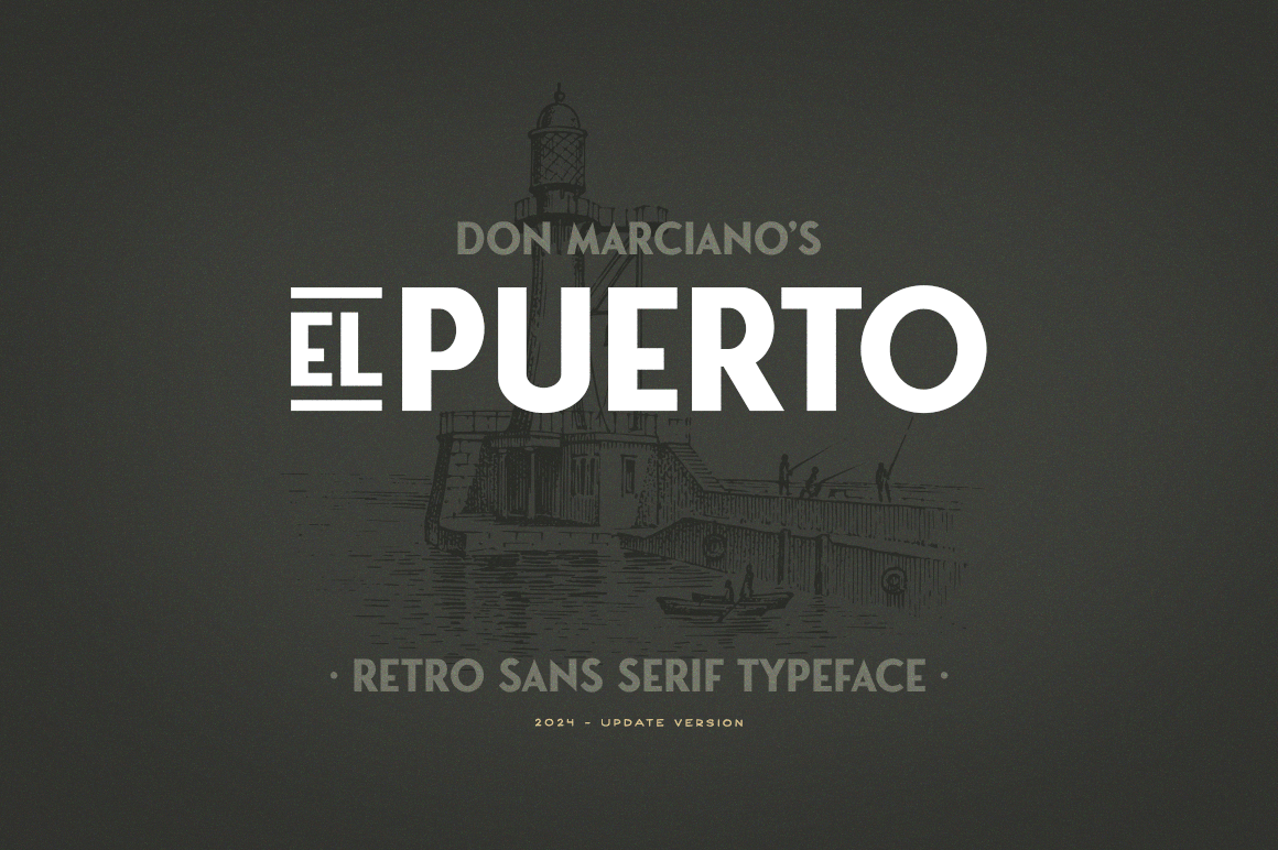 Retro vintage font Typeface type design display font sans serif font design