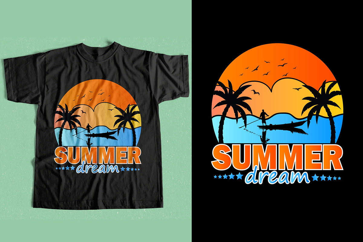 Summer dream t-shirt design on Behance