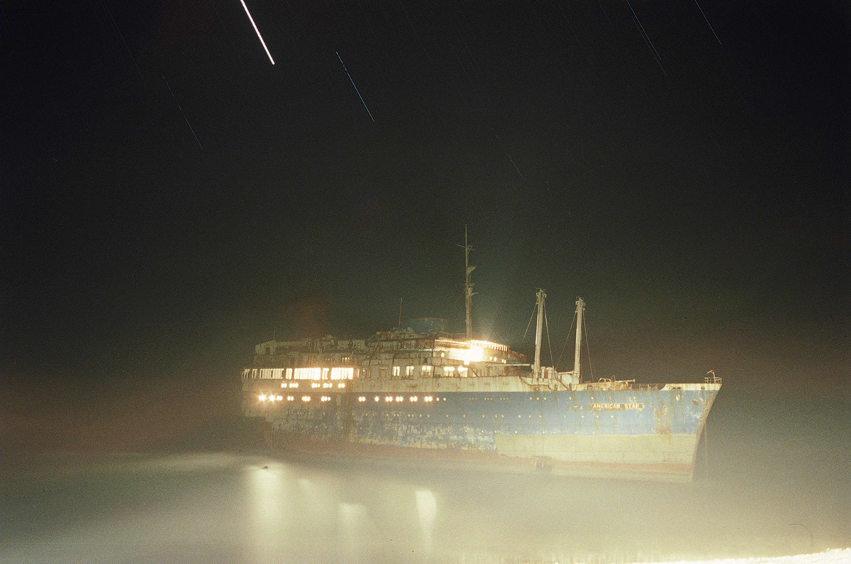 S.S. America  ship  wreck Klaus Berends American star Fuerteventura Ligtship Lightintervention Wet Paint