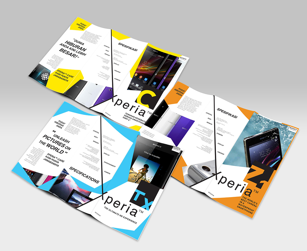 brochure tri fold brochure poster self-project publication