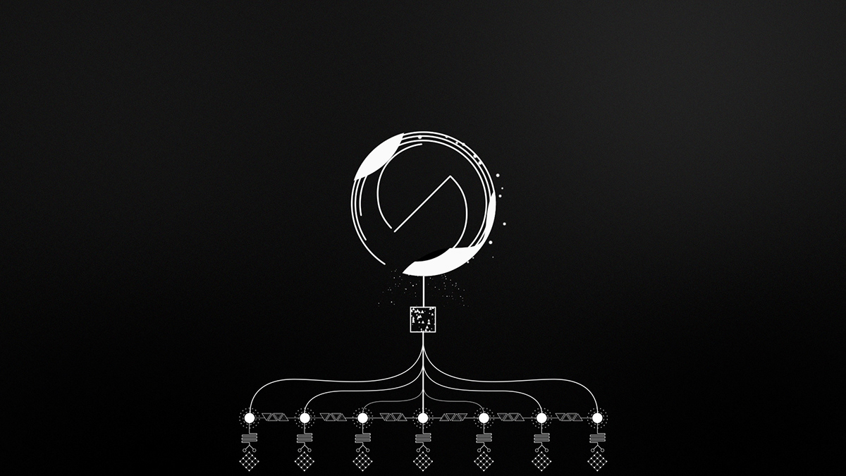 logo black white Ident motion design Experiemental