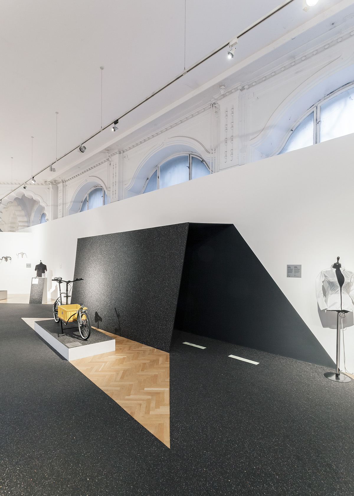 Exhibition  design Interior rubber Bike Bicycle installation interactive