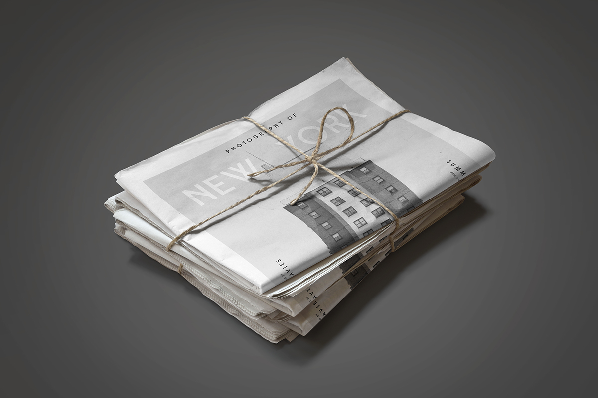newspaper New York nyc architecture typographic iPad publication iphone digital print