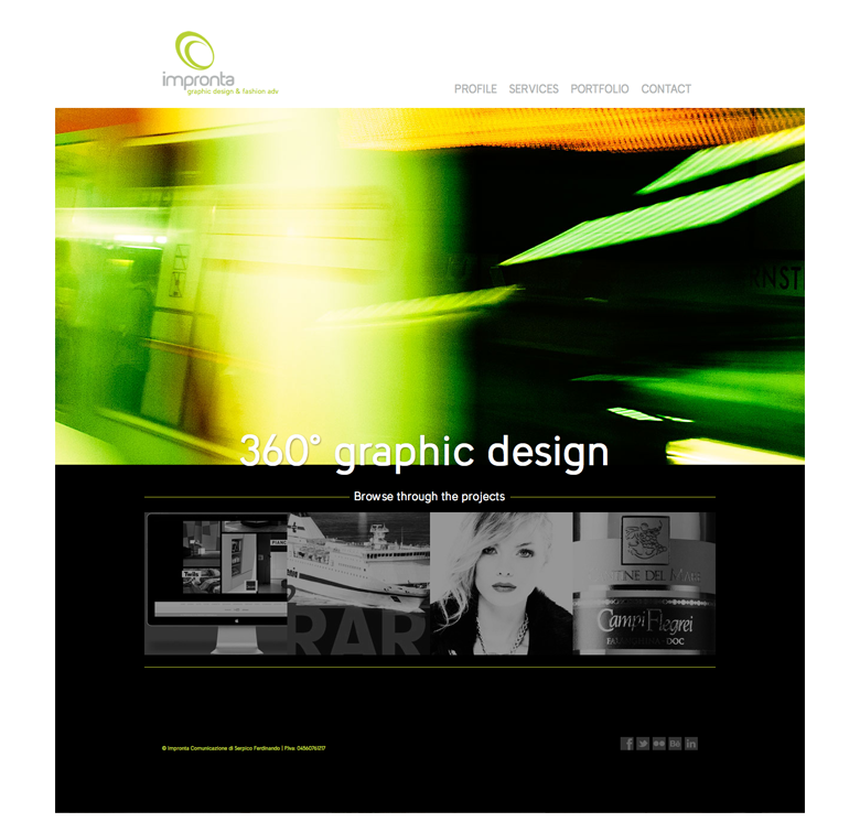 impronta Corporate Logo responsive web design agency design studio