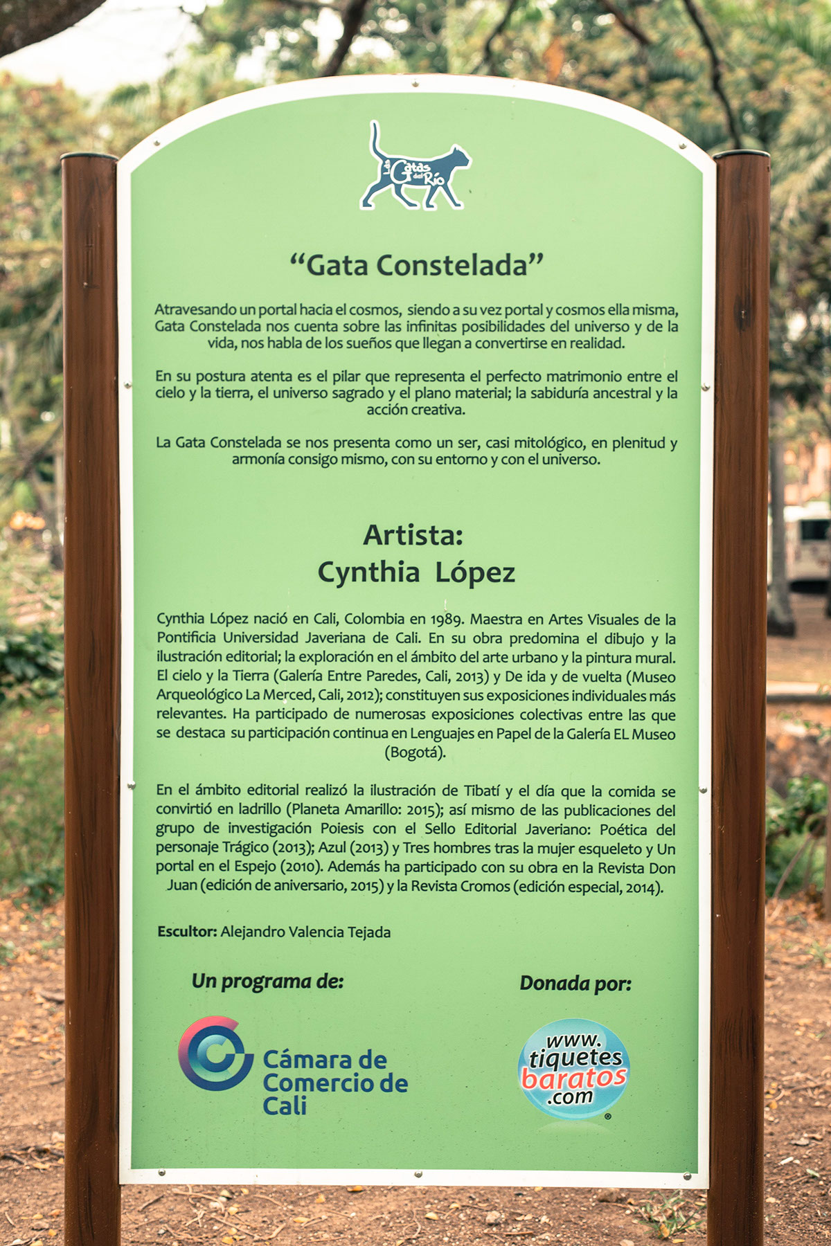 #camaradecomerciodecali #sculpture #calico #cynthialopez #lasgatasdelrio #boulevarddelrio