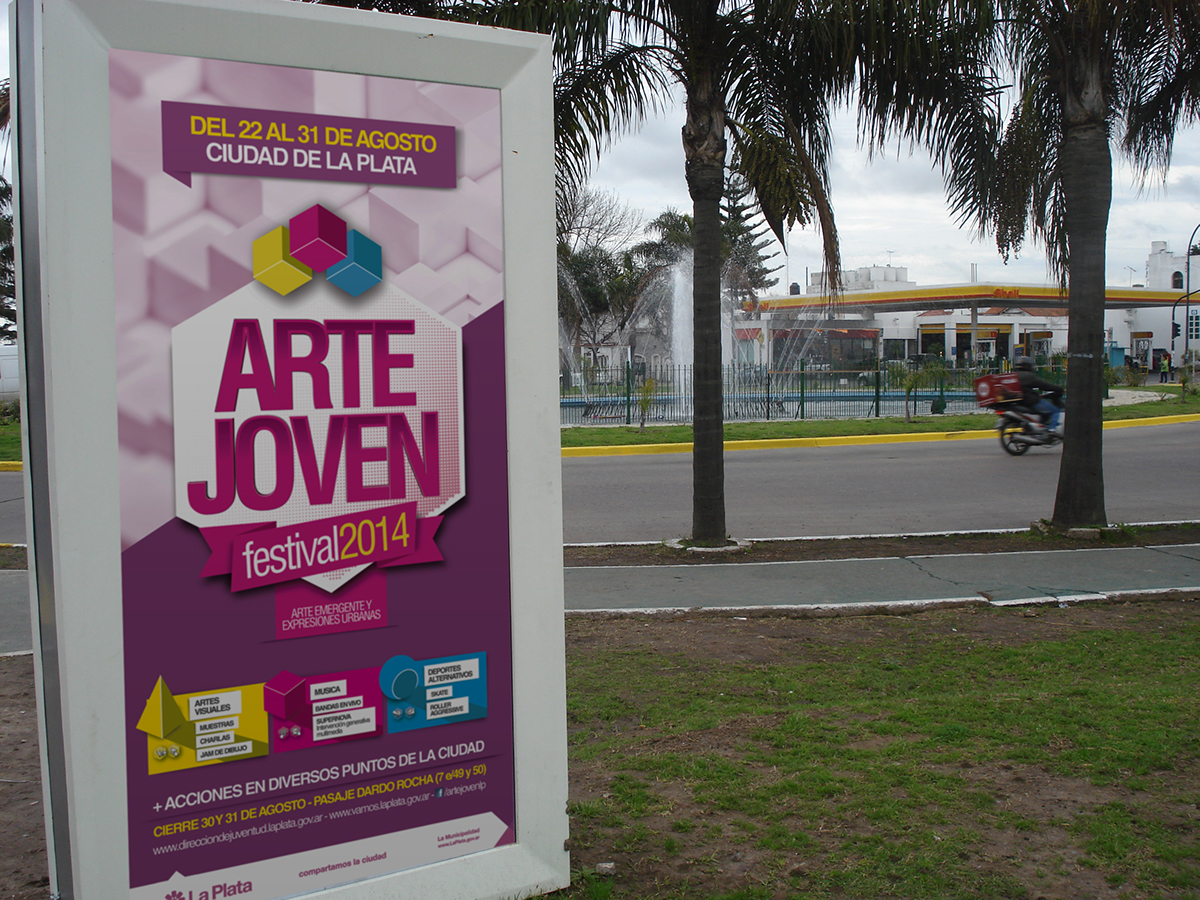 Arte Joven 2014 Artejoven La Plata festival evento cultural Evento multicultural SISTEMAS GRAFICOS Diseño integral imagen para eventos diseño para festivales