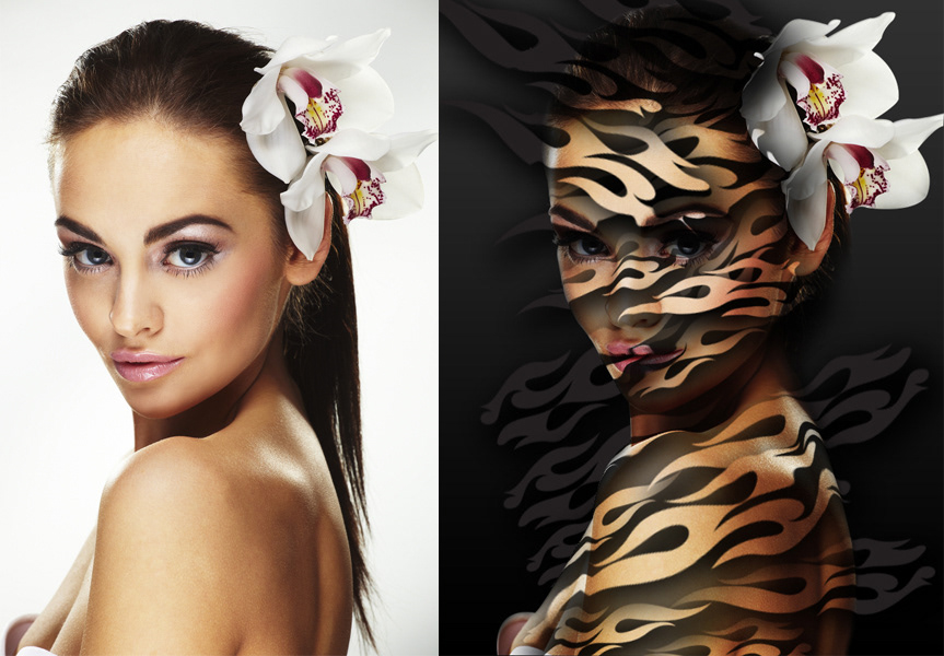 tiger girl tattoo black woman fear