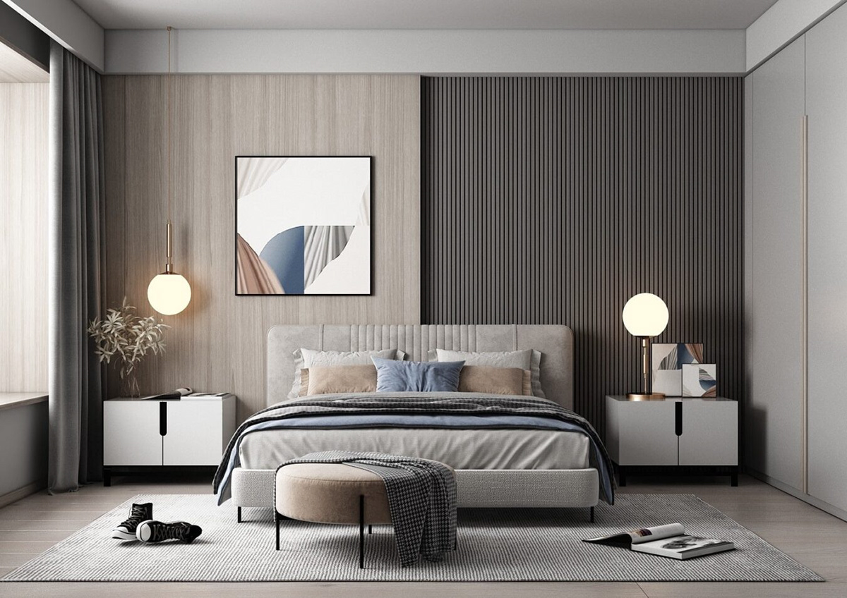 interior design  bedroom modern Render