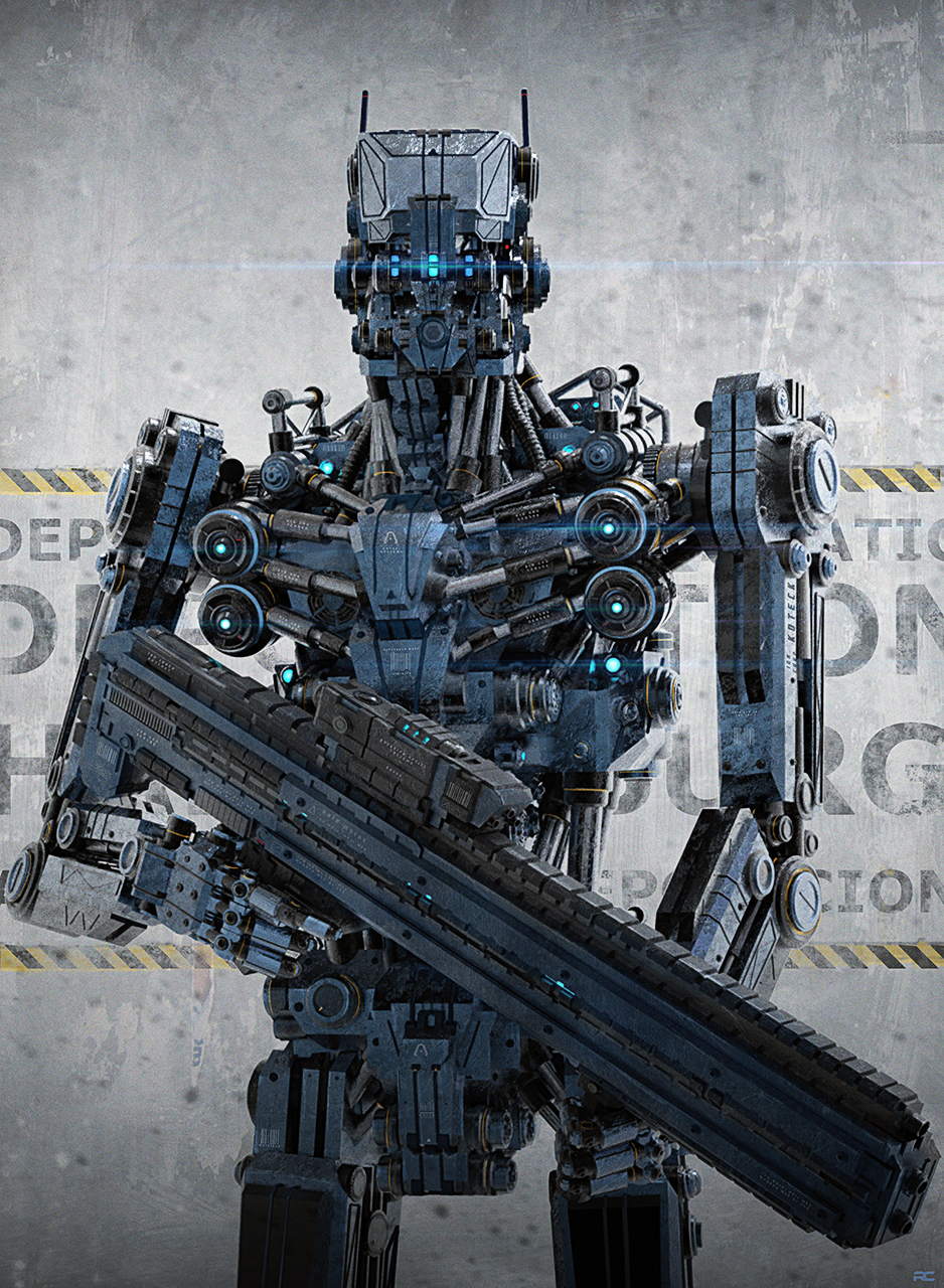robot mech machine tech Scifi soldier Trooper War