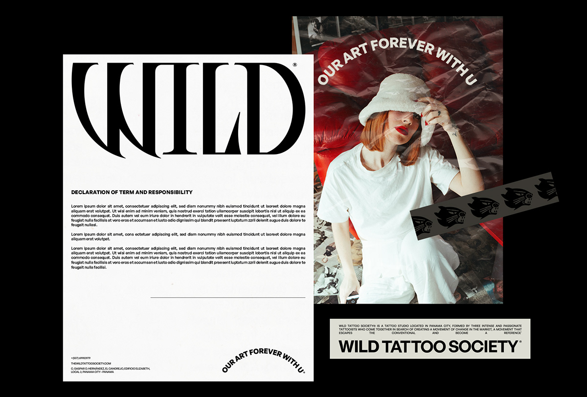 brand identity branding  graphic design  logo tattoo Logo Design panama brand wild