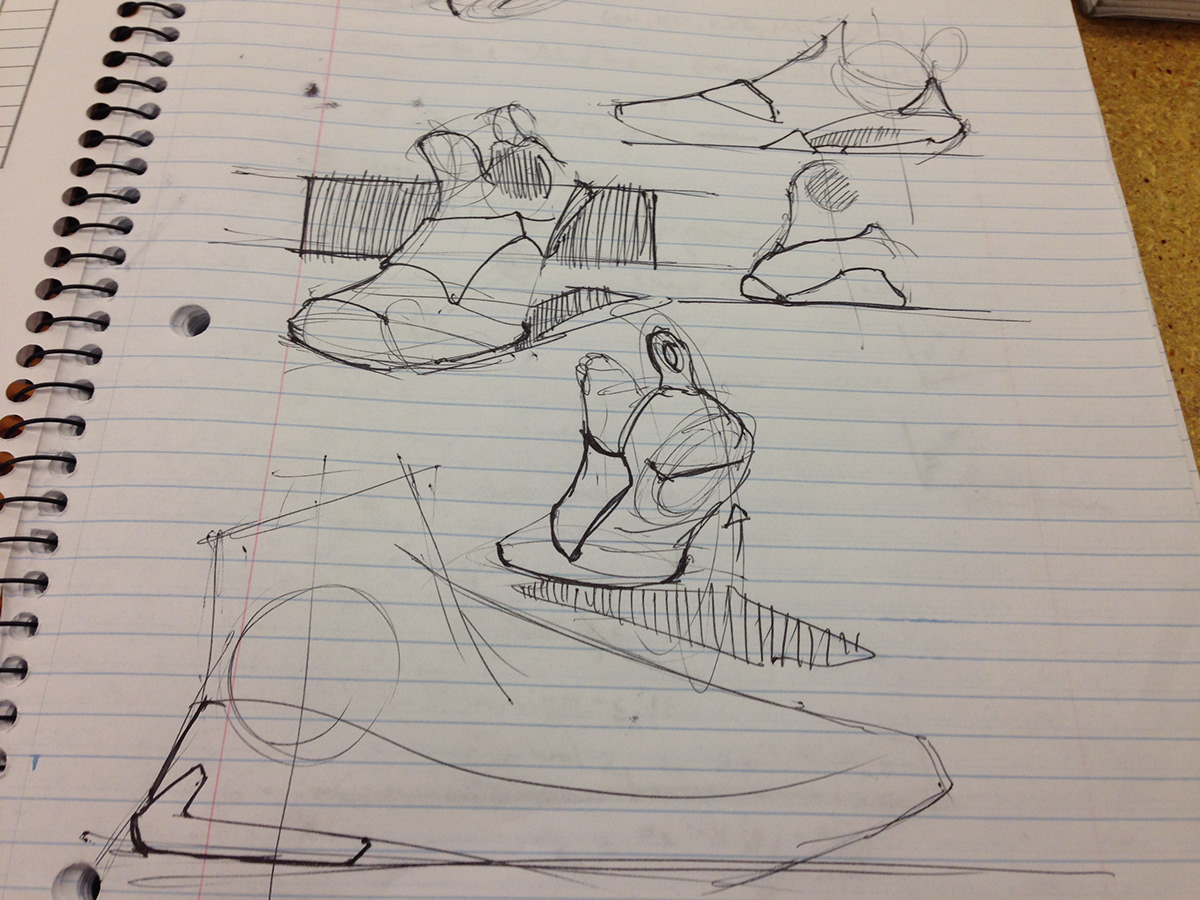 sketches sneakers sketchbook