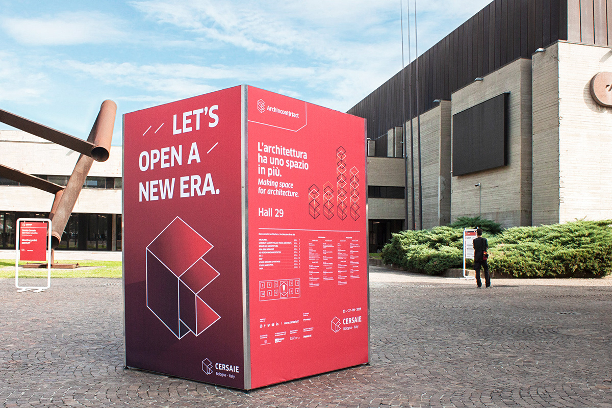 ceramic cube design Event Fair identity open rebranding redesign world fair