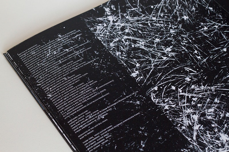 editorial design Radiohead LP cover album cover music album cover print original print texture